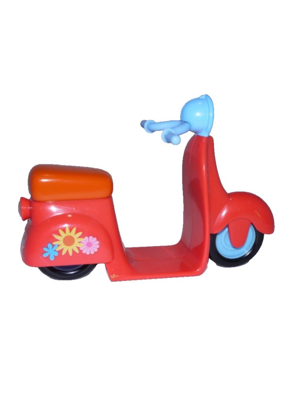 Barbie 11" doll size red scooter Moped Seriously Cool 7' long